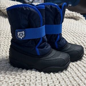 Kamik Black and Blue Snow Boots